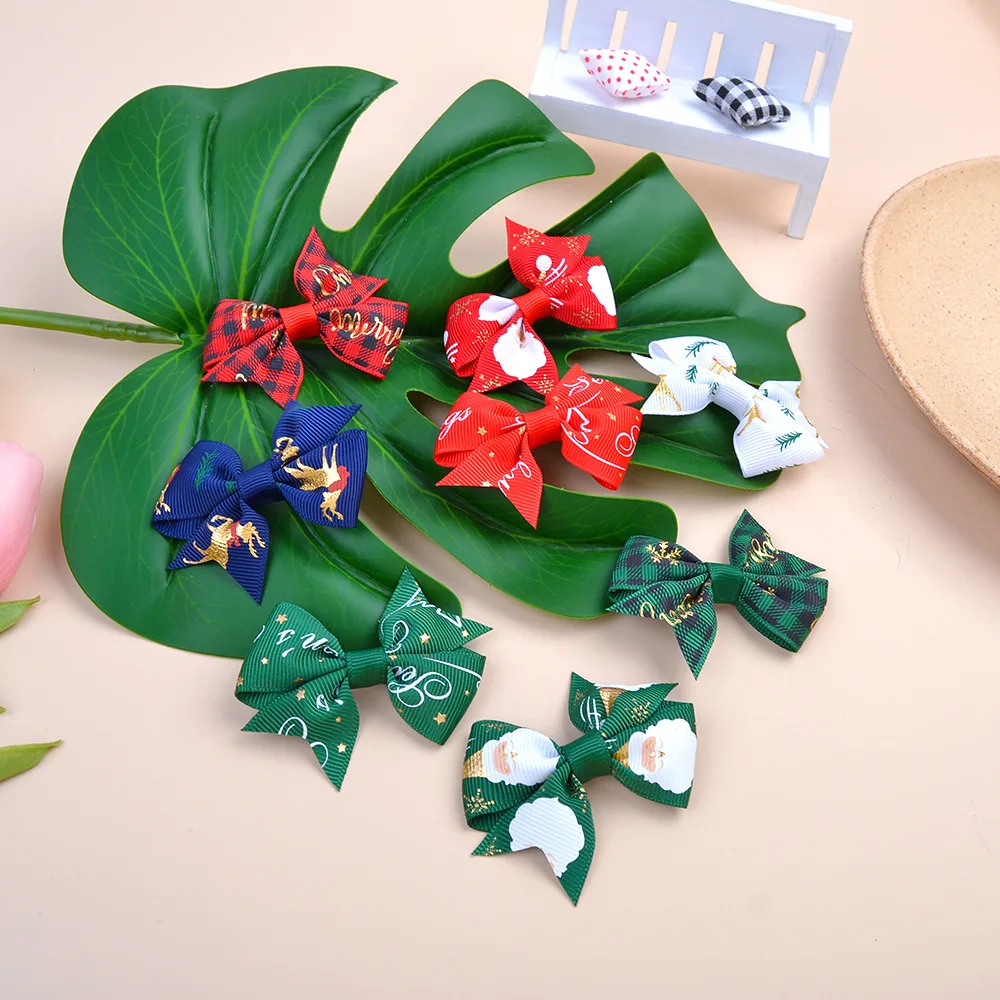 2.6 Inches Christmas Hair Bows With Clip For Baby Girls Grosgrain Ribbon Hair Clips Boutique Hairpin Barrettes Hair Accessories
2.6 Inches Christmas Hair Bows With Clip For Baby Girls Grosgrain Ribbon Hair Clips Boutique Hairpin Barrettes Hair Accessories