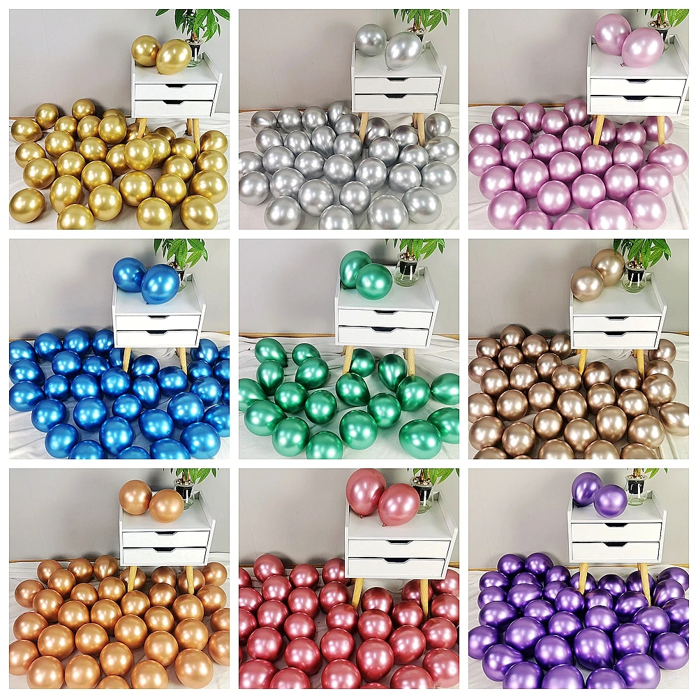 50pcs/lot 10inch Metallic Balloon Chrome Balloons Wedding Birthday Party Decoration Rose Gold Silver Helium Latex Balloons
50pcs/lot 10inch Metallic Balloon Chrome Balloons Wedding Birthday Party Decoration Rose Gold Silver Helium Latex Balloons