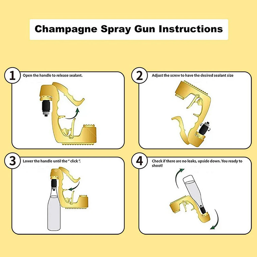 Champagne Wine Sprayer Squirt Gun Bottle Beer Vacuum Stopper Shoot Drinking Ejector Feeding Party Club Bar Game Kitchen Machine
Champagne Wine Sprayer Squirt Gun Bottle Beer Vacuum Stopper Shoot Drinking Ejector Feeding Party Club Bar Game Kitchen Machine