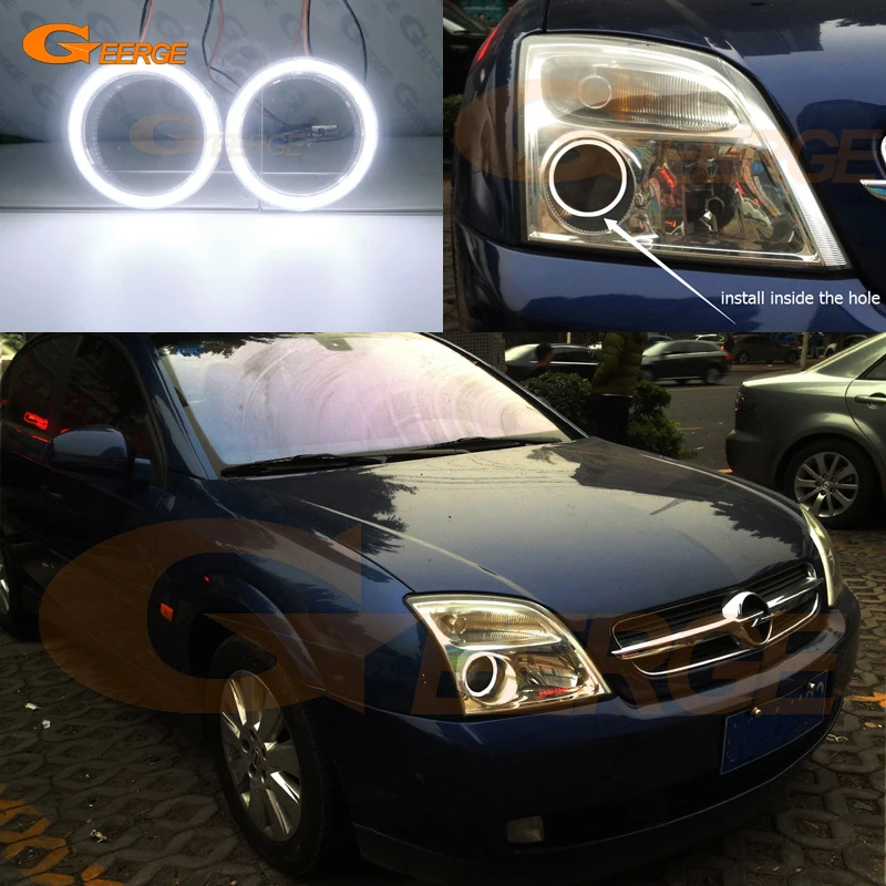 Для Opel Vectra C 2002 2003 2004 предлицевая сторона отличные ультра яркие COB led Ангельские