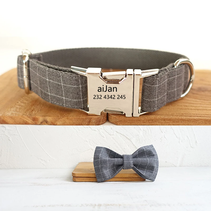 Custom Nylon Dog Collar Personalized Engraved Stainless Steel Buckle Cat Dog Collars Fit Small Medium Large Dogs Collar Bow tie
Custom Nylon Dog Collar Personalized Engraved Stainless Steel Buckle Cat Dog Collars Fit Small Medium Large Dogs Collar Bow tie