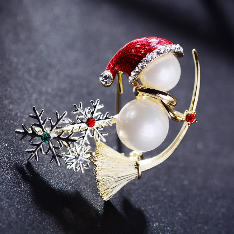 Christmas Little Snowman Cute Brooch Fashion Creative Pearl Enamel Pin Personality Funny Trendy Clothing Accessories Female
Christmas Little Snowman Cute Brooch Fashion Creative Pearl Enamel Pin Personality Funny Trendy Clothing Accessories Female