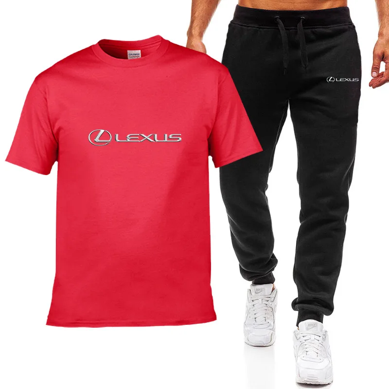 New Fashion Summer Men T-Shirts Tracksuit Lexus Car Logo HipHop Casual Cotton Short Sleeve High Quality Short Sleeve+pants Suit
New Fashion Summer Men T-Shirts Tracksuit Lexus Car Logo HipHop Casual Cotton Short Sleeve High Quality Short Sleeve+pants Suit