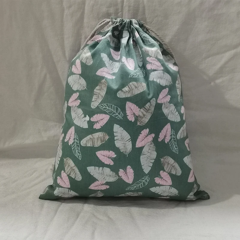 Storage bag rope cotton bag plant pattern clothing socks underwear shoes candy gifts children toys storage bag 1pcs
Storage bag rope cotton bag plant pattern clothing socks underwear shoes candy gifts children toys storage bag 1pcs