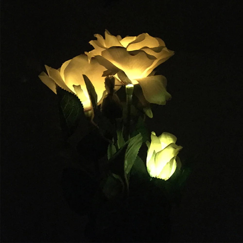3 Heads Solar Rose Light LED Ground Plug Simulation Flower Light Garden Garden Decoration Light Lawn Light Backyard Decor
3 Heads Solar Rose Light LED Ground Plug Simulation Flower Light Garden Garden Decoration Light Lawn Light Backyard Decor