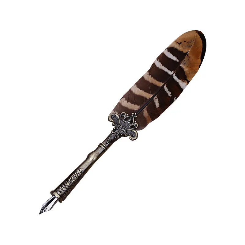 European Style Retro Feather Pen Set Creative Dip Pen Teacher's Day Birthday Gift Fountian Pens Stationary School Supplies
European Style Retro Feather Pen Set Creative Dip Pen Teacher's Day Birthday Gift Fountian Pens Stationary School Supplies
