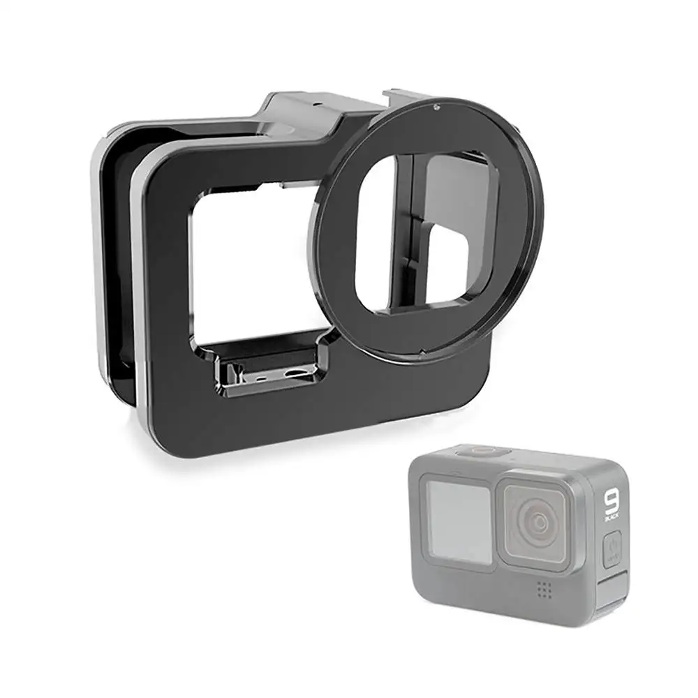 Защитный чехол для экшн-камеры GoPro 9 Hero 9, с отверстиями для винтов и адаптером для холодного башмака 1/4
Защитный чехол для экшн-камеры GoPro 9 Hero 9, с отверстиями для винтов и адаптером для холодного башмака 1/4