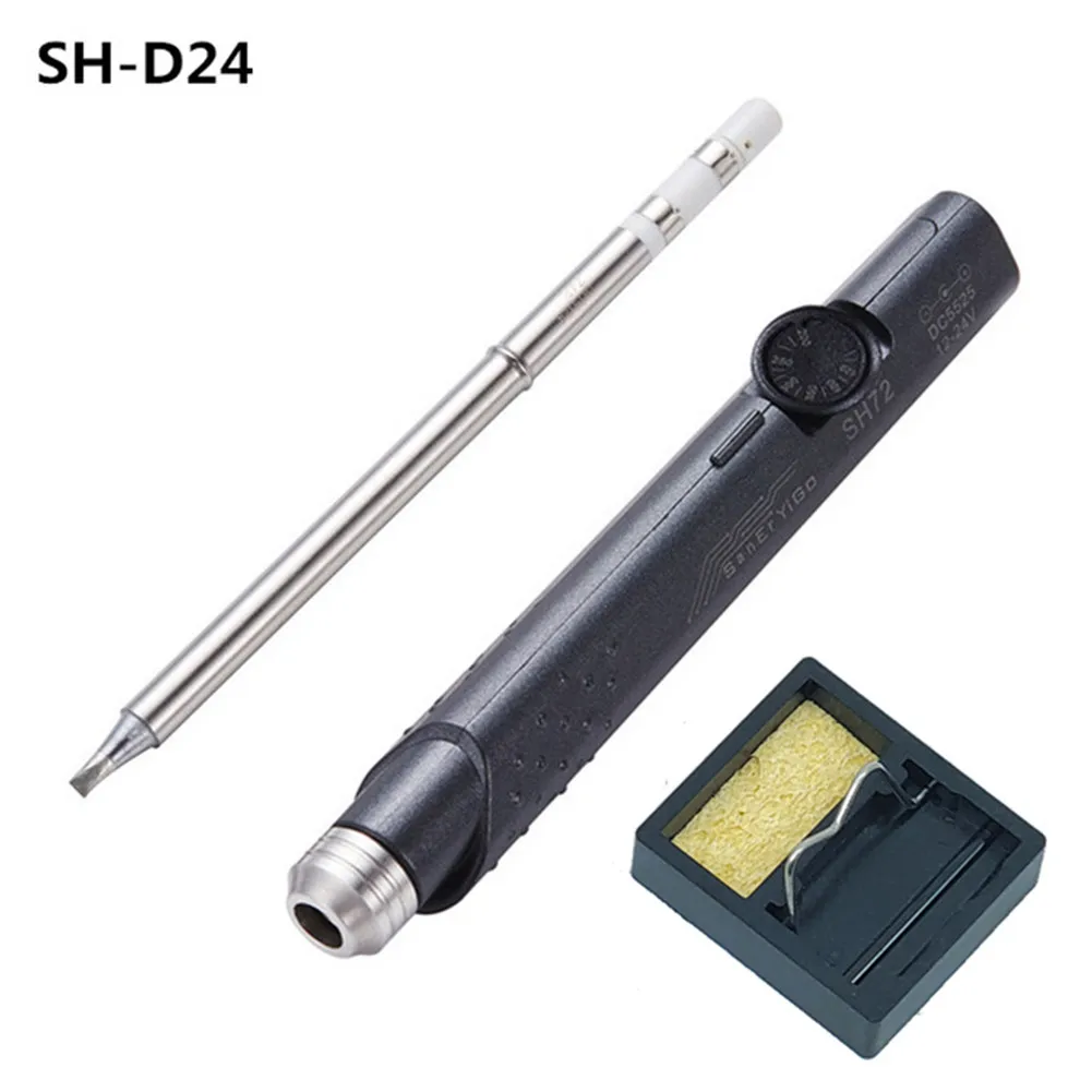SH72 65W Soldering Iron Set 12-24V Mini Electric Soldering Iron Temperature Adjustable Welding Tool Kit With 7pcs Pencil Tips
SH72 65W Soldering Iron Set 12-24V Mini Electric Soldering Iron Temperature Adjustable Welding Tool Kit With 7pcs Pencil Tips