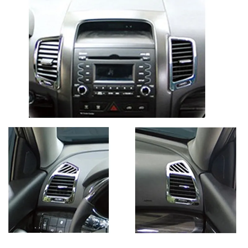 4pcs For KIA Sorento 2009-2012 Car-Styling Conditioning Vent Cover Trim Air Outlet Decoration Frame Accessories
4pcs For KIA Sorento 2009-2012 Car-Styling Conditioning Vent Cover Trim Air Outlet Decoration Frame Accessories