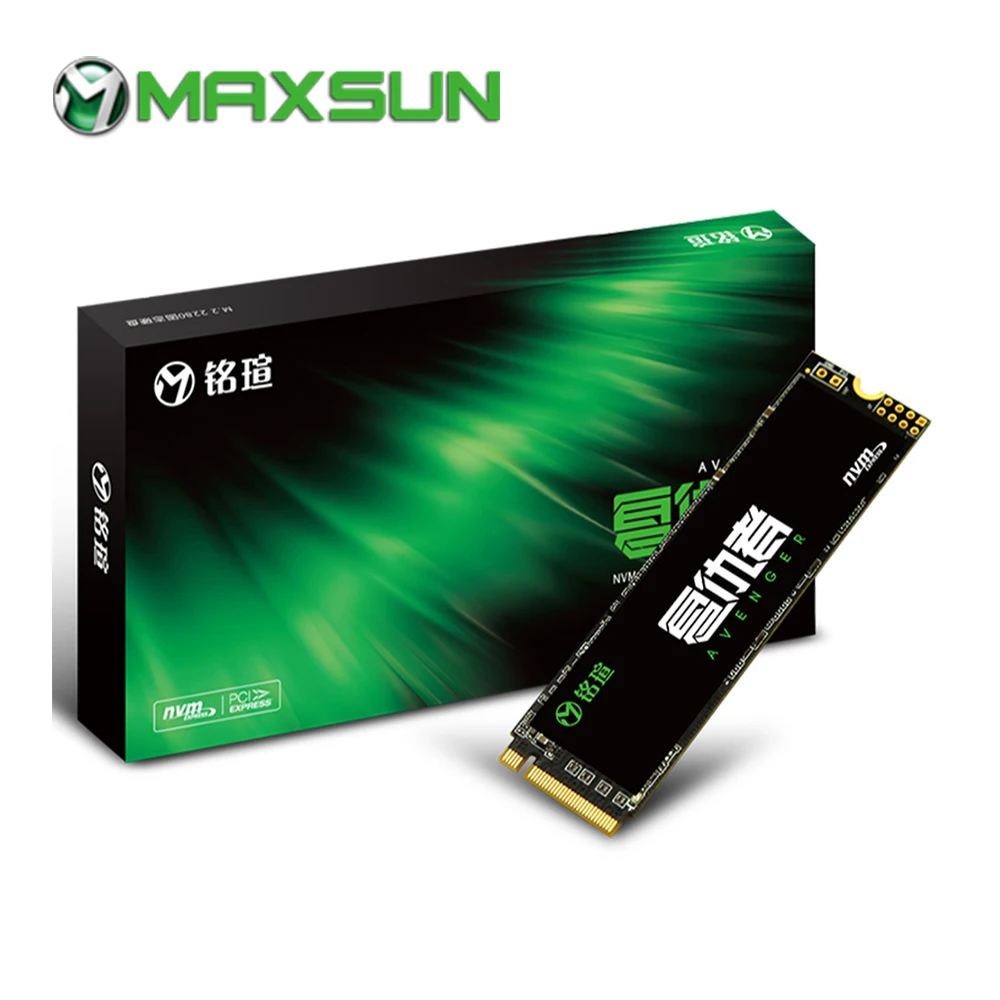 MAXSUN m2 ssd 2280 nvme m.2 3D NAND Flash SMI 2263XT PCIe(NGFF) Gen3 X 4 1500 МБ/с./с Трехлетняя гарантия ноутбук