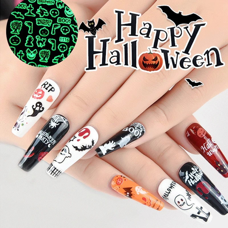 3D Cartoon Skeleton Spider Ghost Festival Color Nail Patch Halloween Luminous Pumpkin Back Glue Nail Sticker
3D Cartoon Skeleton Spider Ghost Festival Color Nail Patch Halloween Luminous Pumpkin Back Glue Nail Sticker
