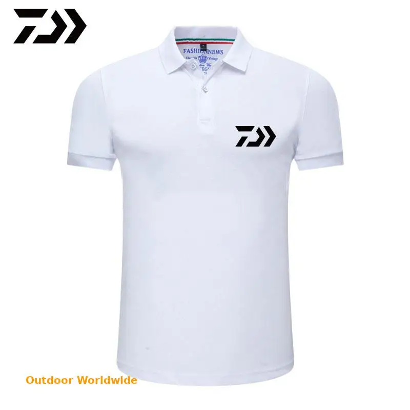 Summer Outdoor DAIWA Fishing Polo Shirt Men Tops Sport Breathable Quick Dry Solid Color Fishing Hiking Clothing Men T Shirts
Summer Outdoor DAIWA Fishing Polo Shirt Men Tops Sport Breathable Quick Dry Solid Color Fishing Hiking Clothing Men T Shirts