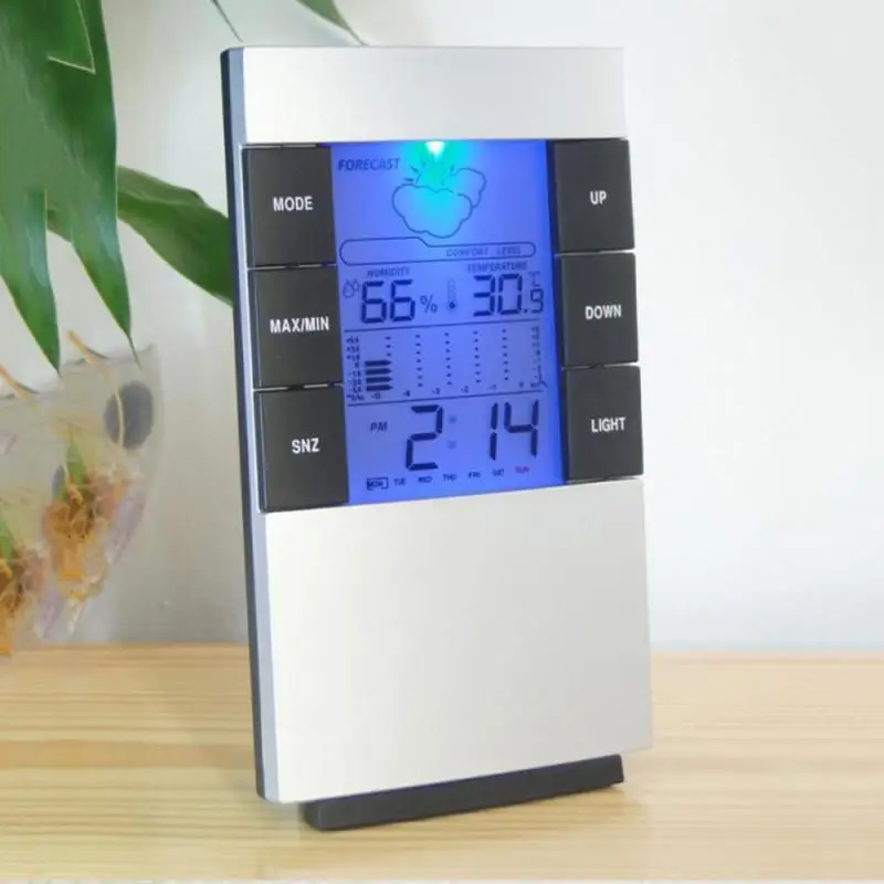 LCD Wireless Weather Station Alarm Clock Indoor&Outdoor Thermometer Calendar Led Clock Digital Clock Multifunction Alarm Clock
LCD Wireless Weather Station Alarm Clock Indoor&Outdoor Thermometer Calendar Led Clock Digital Clock Multifunction Alarm Clock