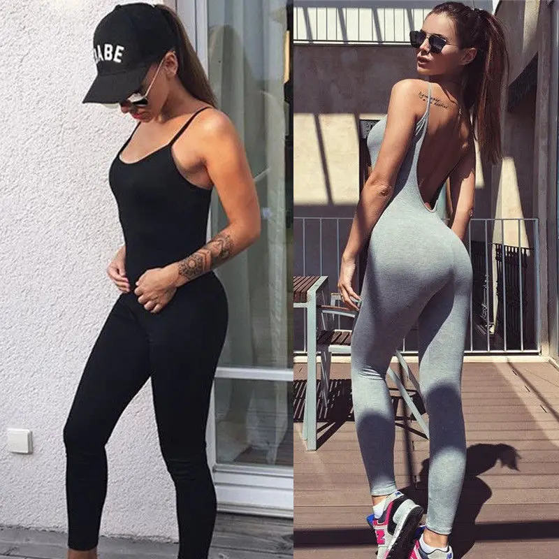 Women Sports Yoga Set Siamese Halter Top Gym Running Training Workout Athletic Suit Yoga Jumpsuit Fitness Tracksuits
Women Sports Yoga Set Siamese Halter Top Gym Running Training Workout Athletic Suit Yoga Jumpsuit Fitness Tracksuits
