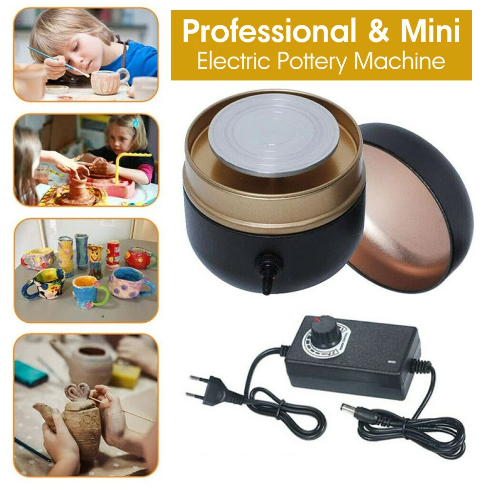 Mini Electric Pottery Wheel Ceramic Machine Pottery Wheel Machine Ceramic Shaping Tool Work Clay Art Craft Diy Machine
Mini Electric Pottery Wheel Ceramic Machine Pottery Wheel Machine Ceramic Shaping Tool Work Clay Art Craft Diy Machine