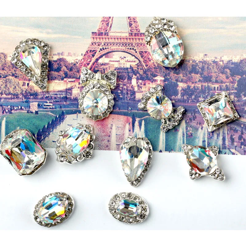 10pcs Shaped Stone Beads For Nails Rhinestones 7x10/9x13/8x8/15x7mm Metal Gems Jewels Stones for 3D Nail Art Decoration #2052GEM
10pcs Shaped Stone Beads For Nails Rhinestones 7x10/9x13/8x8/15x7mm Metal Gems Jewels Stones for 3D Nail Art Decoration #2052GEM