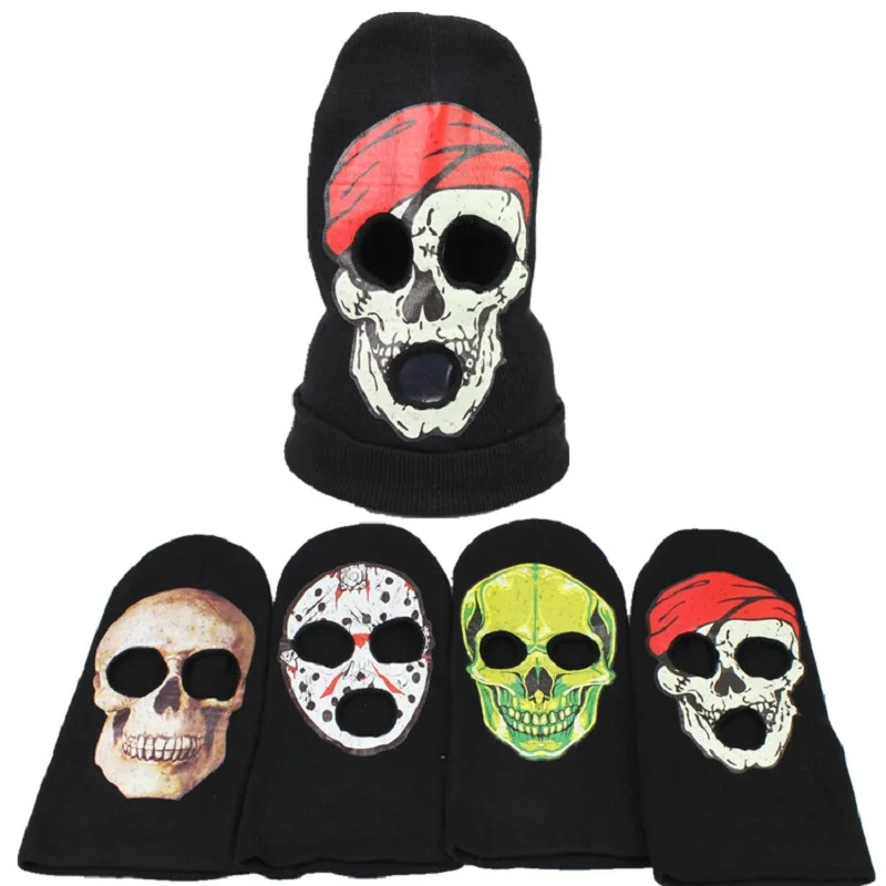 Halloween Horror Skull Knitted Headgear Ghost Mask Spoof Wool Cosplay Hat New High Quality Unisex Cap Men and Women
Halloween Horror Skull Knitted Headgear Ghost Mask Spoof Wool Cosplay Hat New High Quality Unisex Cap Men and Women