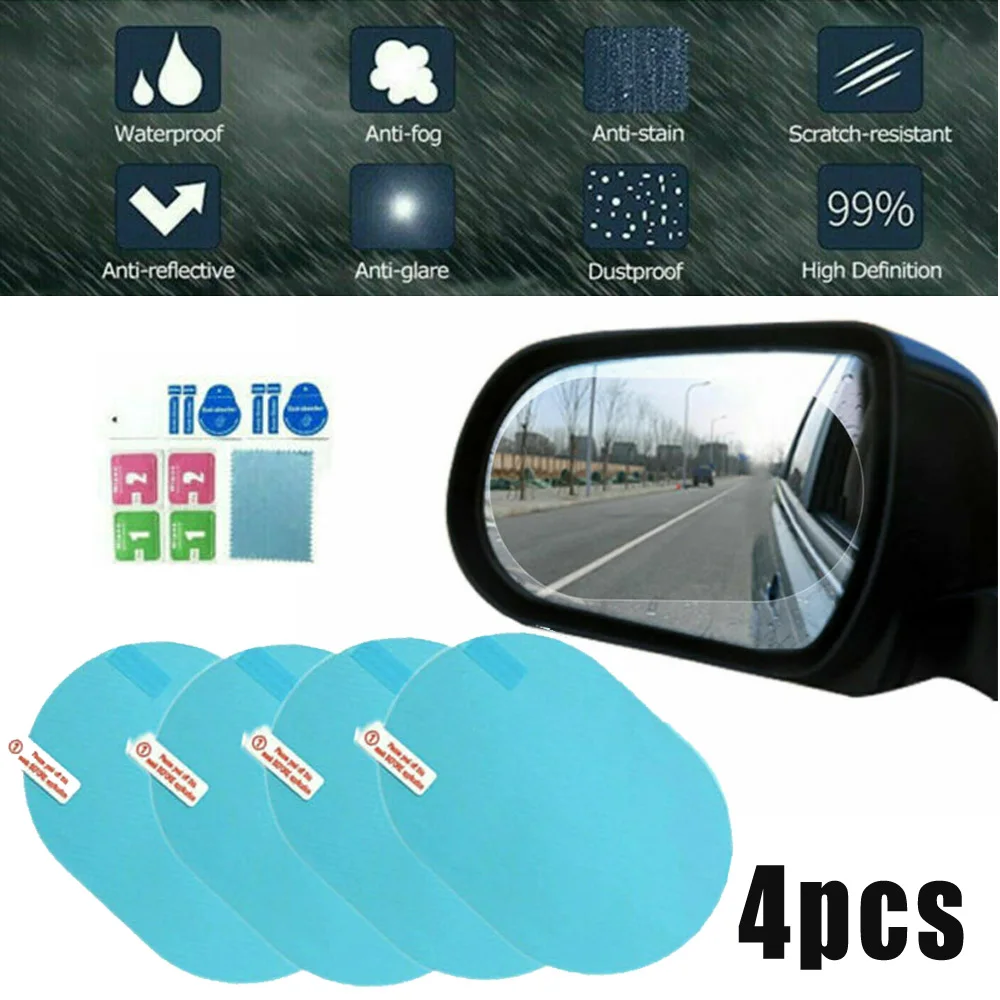 4Pcs Car Rain-proof Film Rearview Mirror Waterproof Film Universal Window Glass Clear Anti-Fog Anti-reflective Sticker
4Pcs Car Rain-proof Film Rearview Mirror Waterproof Film Universal Window Glass Clear Anti-Fog Anti-reflective Sticker