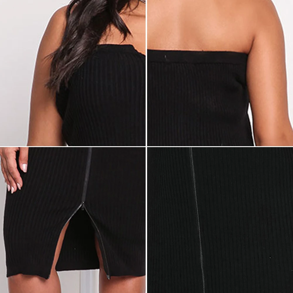 2020 Summer Plus Size Dress Sexy Nightclub Tube Top Slim Vestidos Asymmetric Knitted Zipper Dress Retro Party Women's Dress 4XL
2020 Summer Plus Size Dress Sexy Nightclub Tube Top Slim Vestidos Asymmetric Knitted Zipper Dress Retro Party Women's Dress 4XL