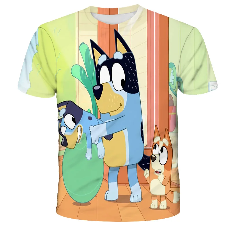 bluey T Shirt 2021 New Children Clothing 3D Cartoon roupas Baby Boys Clothes Tops Tees Summer Short Sleeve Clothing for girls
bluey T Shirt 2021 New Children Clothing 3D Cartoon roupas Baby Boys Clothes Tops Tees Summer Short Sleeve Clothing for girls