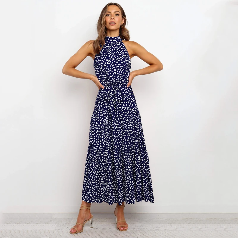 Summer Long Dress Polka Dot Casual Dresses Black Sexy Halter Strapless New 2021 Yellow Sundress Vacation Clothes For Women
Summer Long Dress Polka Dot Casual Dresses Black Sexy Halter Strapless New 2021 Yellow Sundress Vacation Clothes For Women