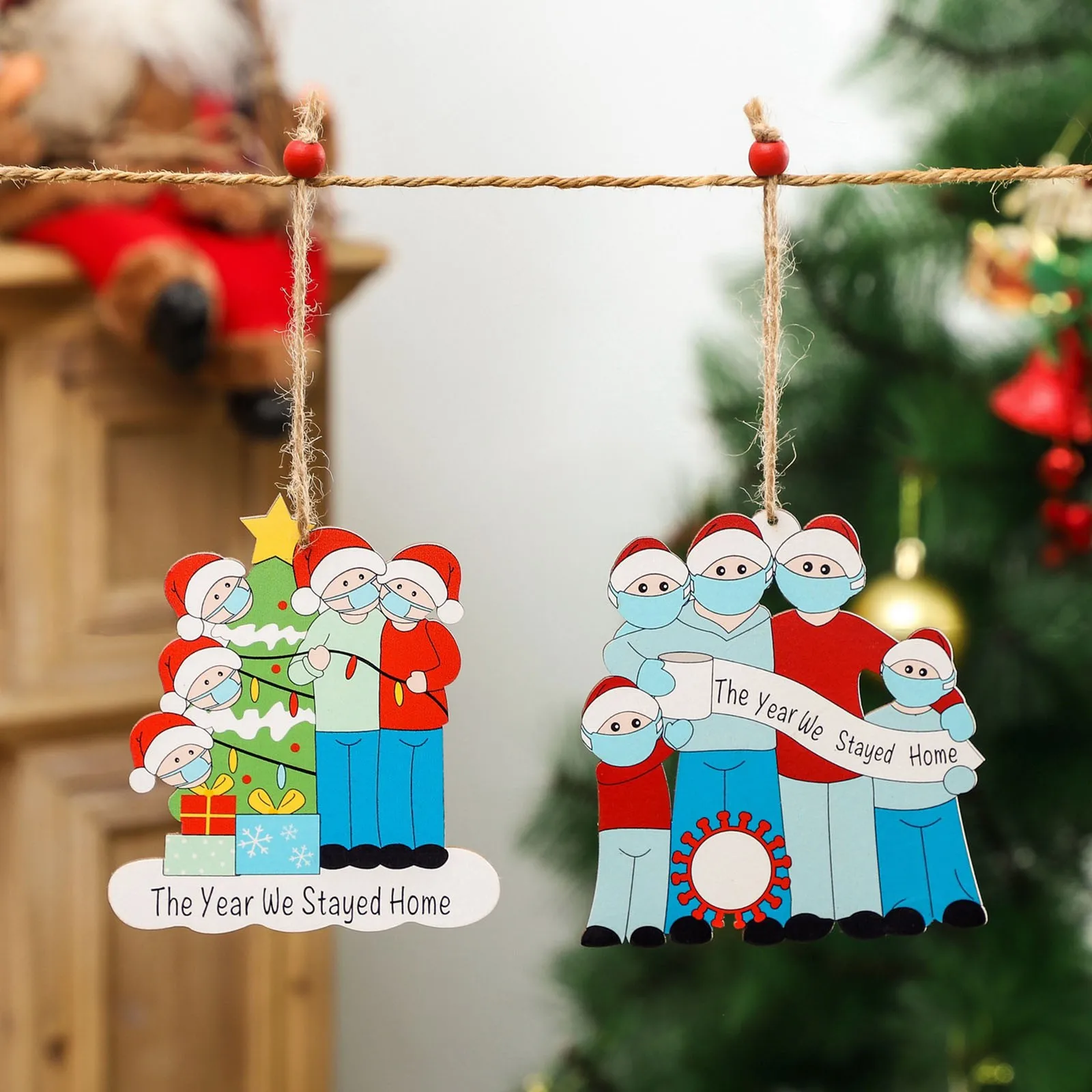 1Pcs Xmas Tree Wooden Pendant The Year We Stay at Home Ornaments 2020 Christmas Decorations for Home Kerst Navidad Decor 2021
1Pcs Xmas Tree Wooden Pendant The Year We Stay at Home Ornaments 2020 Christmas Decorations for Home Kerst Navidad Decor 2021