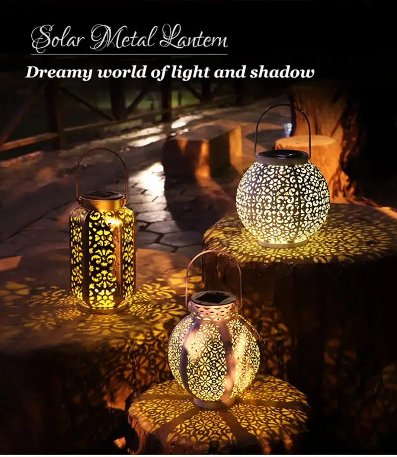 Led Solar Lamp Waterproof European Style Lantern Retro Garden Lamp Wrought Iron Hollow Lantern Light Home New Year Decor Tool
Led Solar Lamp Waterproof European Style Lantern Retro Garden Lamp Wrought Iron Hollow Lantern Light Home New Year Decor Tool