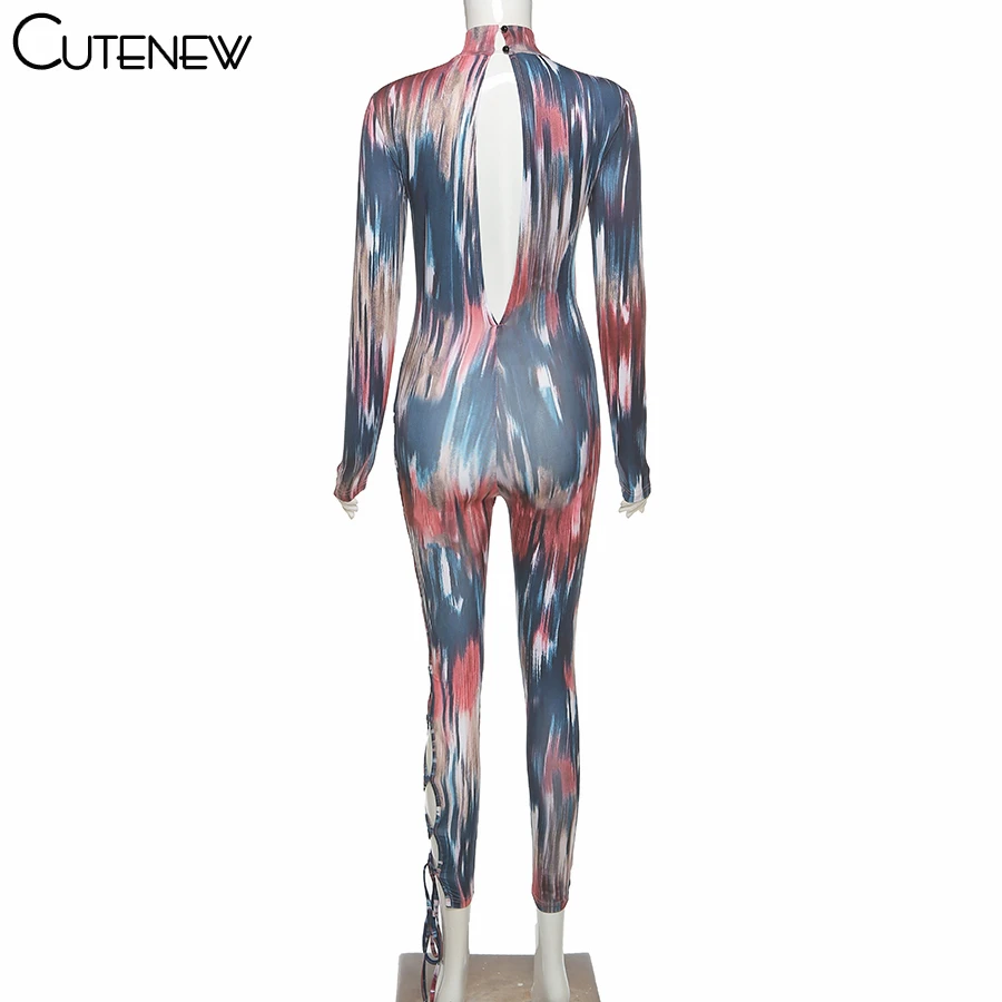Cutenew Bandage Hollow Out Printed Bodycon Jumpsuit Women Fashion Streetwear Button Turtleneck Party Clubwear One Piece Overalls
Cutenew Bandage Hollow Out Printed Bodycon Jumpsuit Women Fashion Streetwear Button Turtleneck Party Clubwear One Piece Overalls
