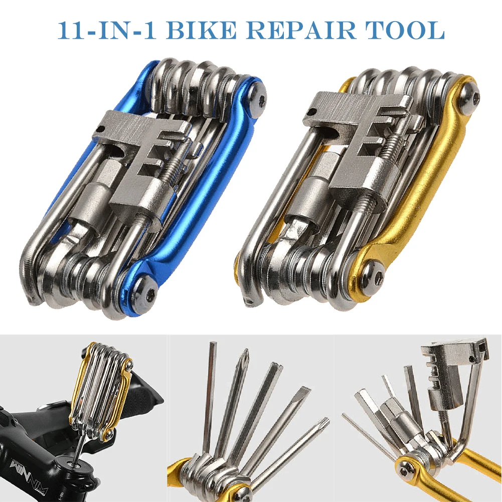 11-in-1 Bike Multitool Bicycle Repair Tools Kit Steel Allen Wrench Screwdriver Cycling MTB Mountain Bike Maintenance Tools
11-in-1 Bike Multitool Bicycle Repair Tools Kit Steel Allen Wrench Screwdriver Cycling MTB Mountain Bike Maintenance Tools
