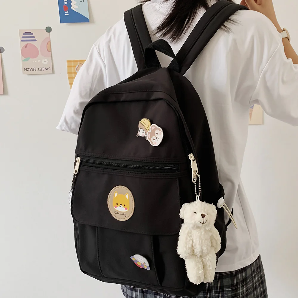 Рюкзак для колледжа девушек милая модная школьная сумка девочек трендовый