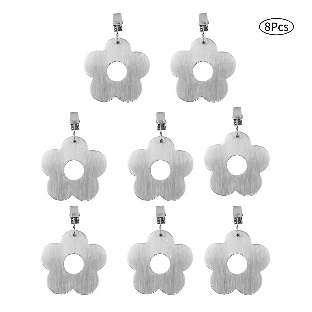 8pcs Tablecloth Weights Stainless Steel Flower Decorative Tablecloth Clips For Picnic Garden Wedding Party Table Cover Retainers
8pcs Tablecloth Weights Stainless Steel Flower Decorative Tablecloth Clips For Picnic Garden Wedding Party Table Cover Retainers