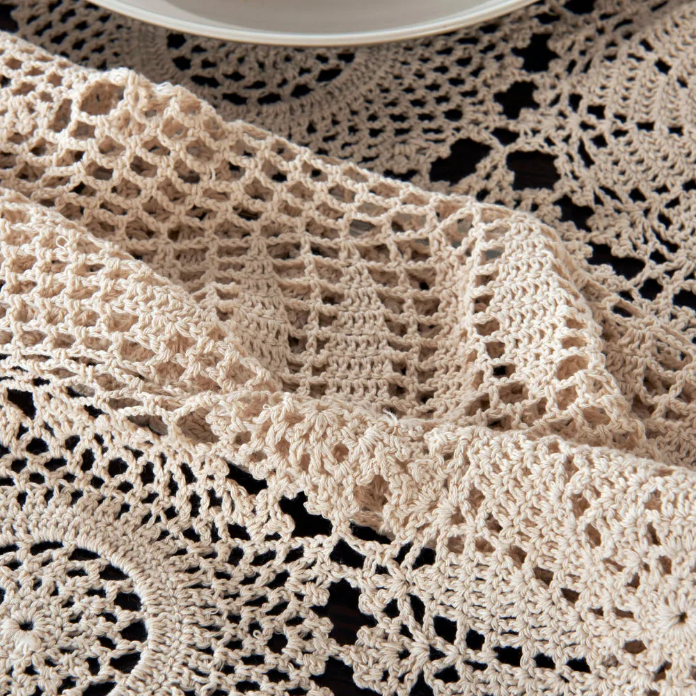 Handmade Crochet Tablecloth Dinner Round Table Cloth 100% Cotton Many Size Available
Handmade Crochet Tablecloth Dinner Round Table Cloth 100% Cotton Many Size Available