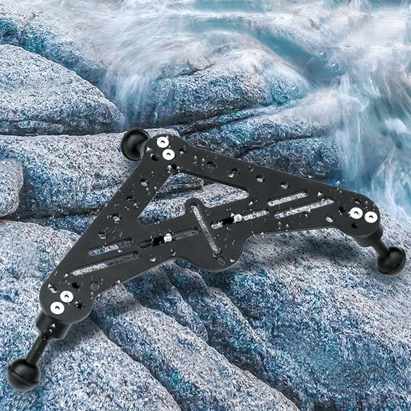 Diving DSLR Camera Triangular Gimbal Rig Mount for GoPro Underwater Light Bracket Quick Release Stable Tripod Base
Diving DSLR Camera Triangular Gimbal Rig Mount for GoPro Underwater Light Bracket Quick Release Stable Tripod Base