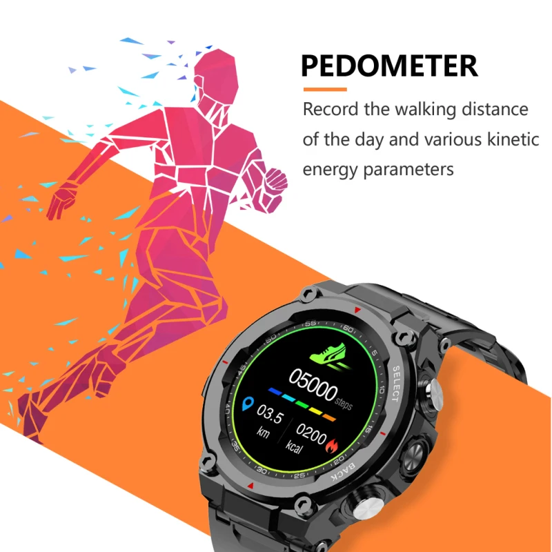 Smartwatch IP68 Waterproof 600 Mah Heart Rate Monitor Q998K Smart Watch Men Sports Clock For IOS Android Phone
Smartwatch IP68 Waterproof 600 Mah Heart Rate Monitor Q998K Smart Watch Men Sports Clock For IOS Android Phone