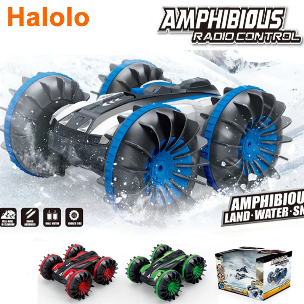 360 Rotate Remote Control Car RC Stunt Car 2 Sides Waterproof Driving on Water and Land Amphibious Electric Toys for Children
360 Rotate Remote Control Car RC Stunt Car 2 Sides Waterproof Driving on Water and Land Amphibious Electric Toys for Children
