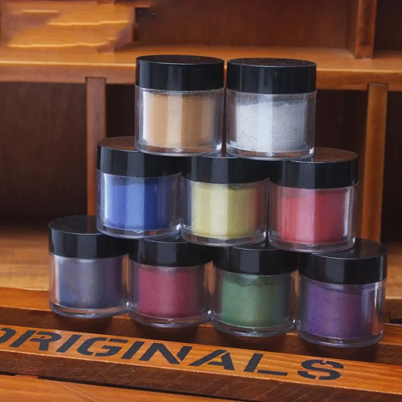 9Pcs Pearlescent Mica Pigment Pearl Powder UV Resin Crystal Epoxy Craft DIY Jewelry Making Slime Toning Color Highlight Glitter
9Pcs Pearlescent Mica Pigment Pearl Powder UV Resin Crystal Epoxy Craft DIY Jewelry Making Slime Toning Color Highlight Glitter