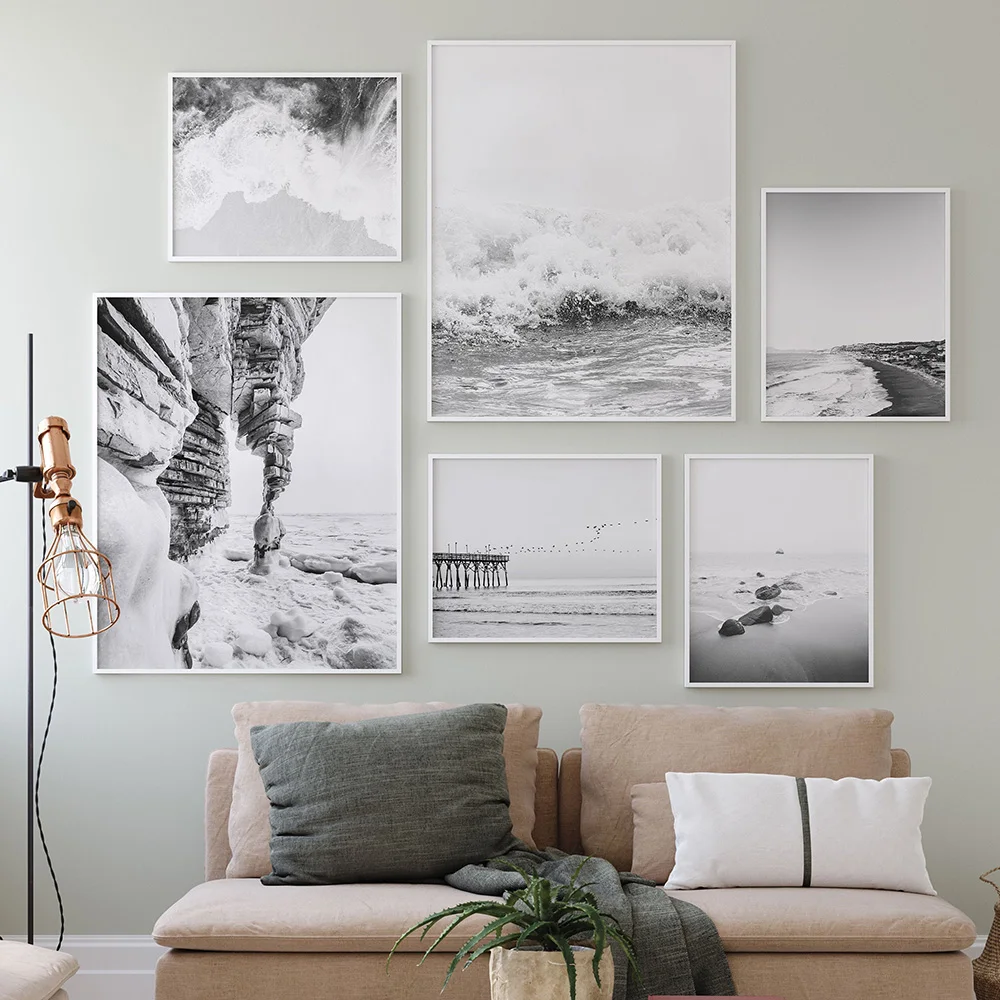 Beach Tropical Landscape Posters Prints Coastal Beach Wall Art Canvas Painting Black and White Photography Pictures Home Decor
Beach Tropical Landscape Posters Prints Coastal Beach Wall Art Canvas Painting Black and White Photography Pictures Home Decor