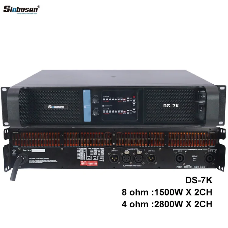 Фото SINBOSEN LAB SOUND 1500W X 2CH DS 7K AUDIO Профессиональный усилитель мощности для