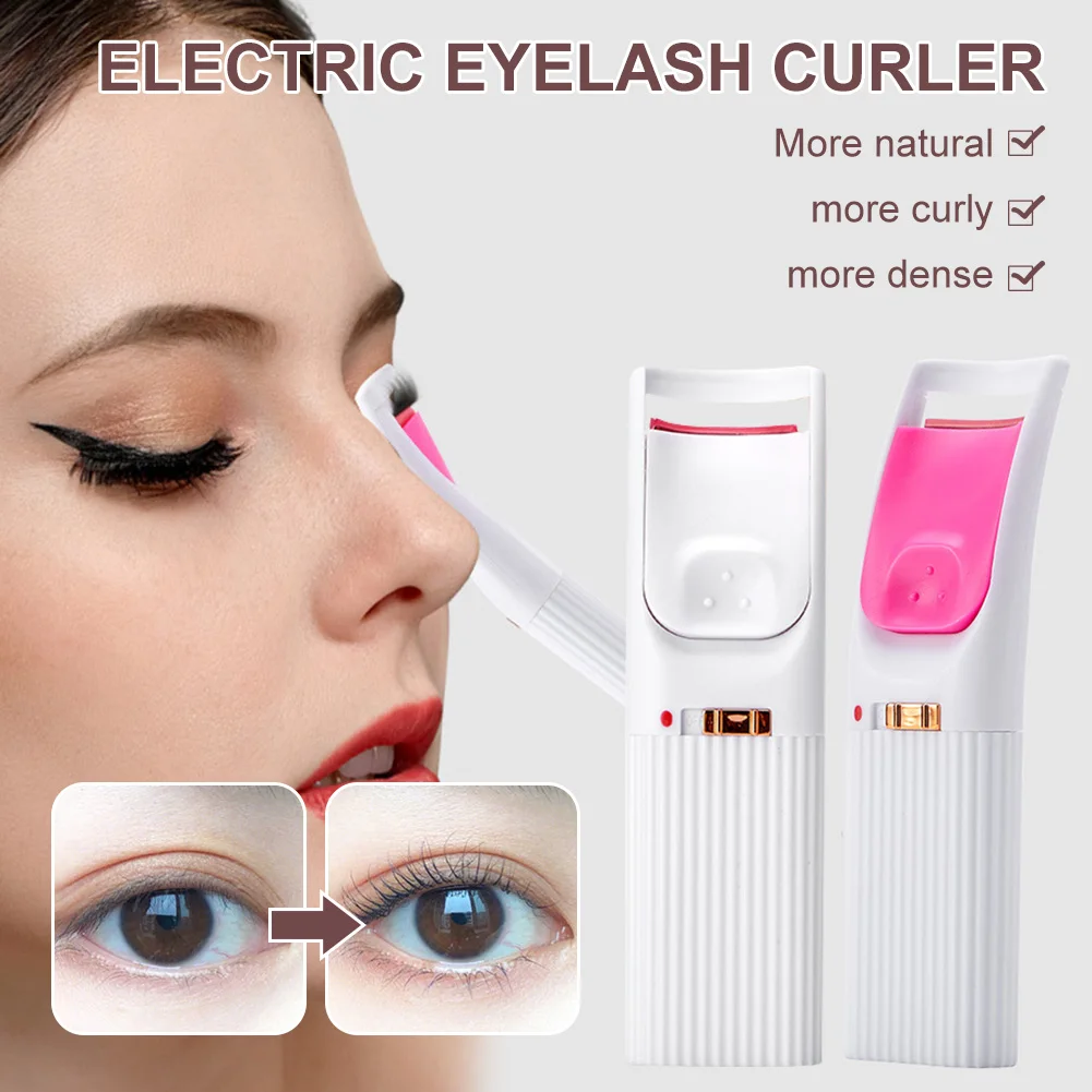 Electric Heated Eyelash Curler with Silicone Pad Long Lasting Eye Lash Perm Eyelashes Clip Makeup Eye Lashes Curler Tool
Electric Heated Eyelash Curler with Silicone Pad Long Lasting Eye Lash Perm Eyelashes Clip Makeup Eye Lashes Curler Tool