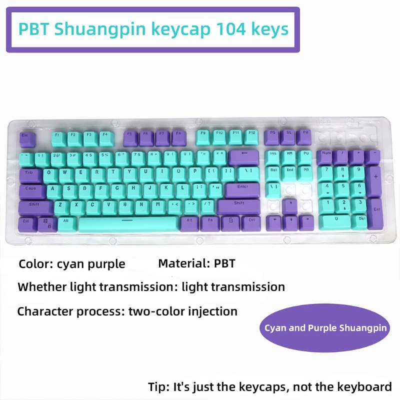 104 PBT Thicken Keycap Mechanical Keyboard Installation Keycap Set Solid Color Backlight Keycaps with Key Puller
104 PBT Thicken Keycap Mechanical Keyboard Installation Keycap Set Solid Color Backlight Keycaps with Key Puller