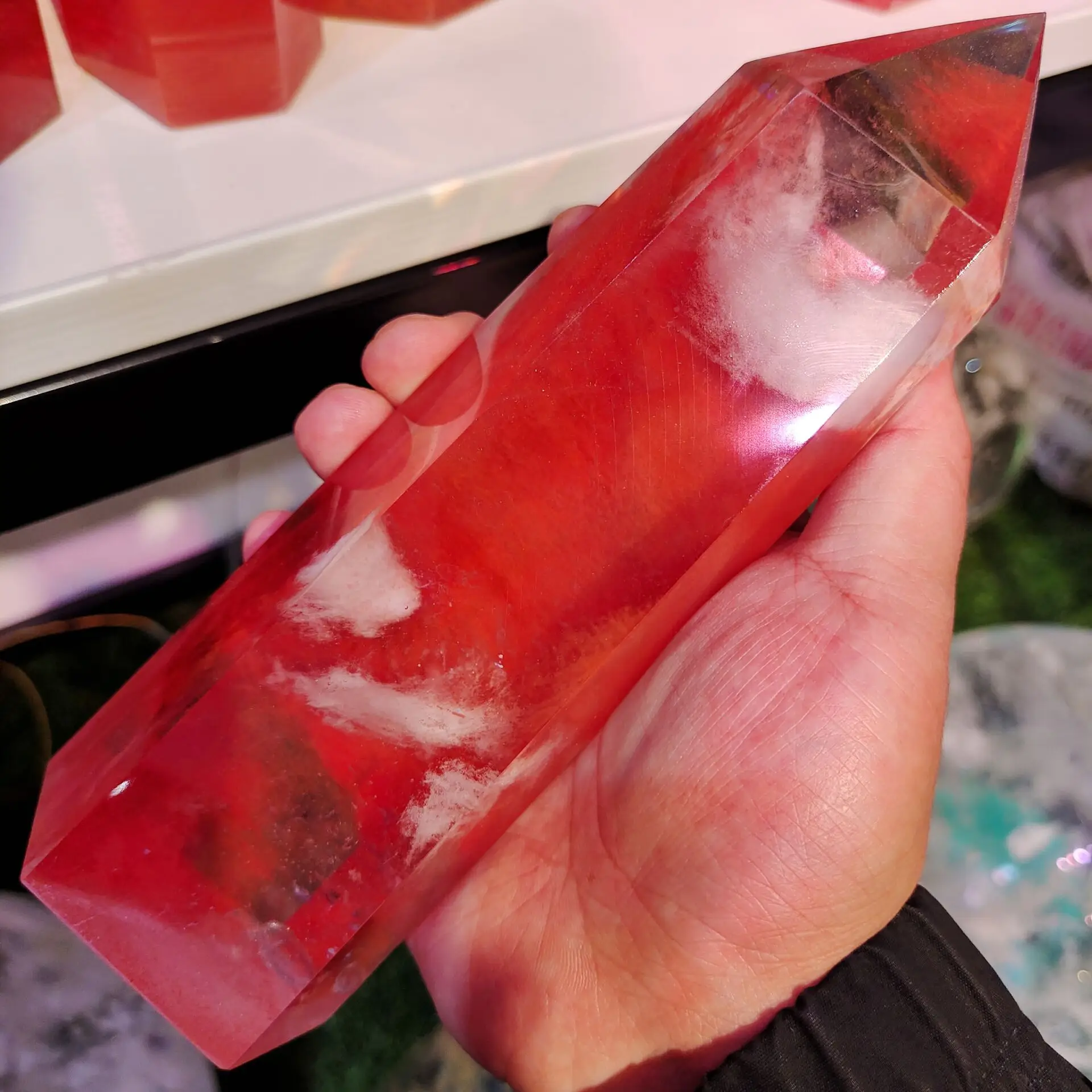 1pcs 700-800g Red Smelting Quartz Crystal Point Healing Obelisk Hexagonal Wand Reiki CD
1pcs 700-800g Red Smelting Quartz Crystal Point Healing Obelisk Hexagonal Wand Reiki CD