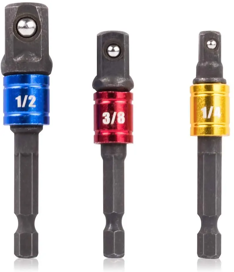 3PCS/Set 1/4'' 3/8'' 1/2'' Shank Drill Hex Socket Adapter Driver Adapter Power Extension Bit Set for Drills Nut Wrench Extension
3PCS/Set 1/4'' 3/8'' 1/2'' Shank Drill Hex Socket Adapter Driver Adapter Power Extension Bit Set for Drills Nut Wrench Extension