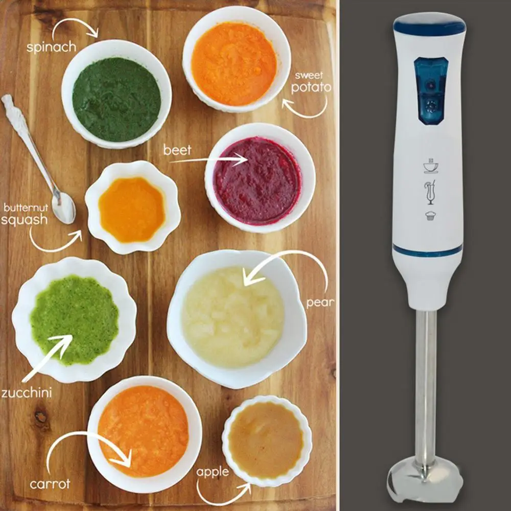 Hand Blender Stick Powerful Immersion Portable Blender 4 in 1 set for Kitchen Whisk Beaker Juicer Mixer Smoothie Baby
Hand Blender Stick Powerful Immersion Portable Blender 4 in 1 set for Kitchen Whisk Beaker Juicer Mixer Smoothie Baby