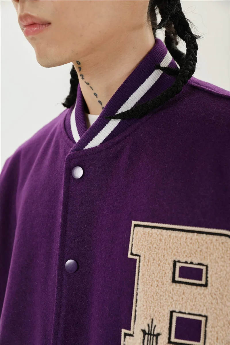 Men's Coat Outerwear Women Male Embroidery Splice Leather Sleeve Streetwear Hip Hop Fashion Loose Casual Baseball Jacket
Men's Coat Outerwear Women Male Embroidery Splice Leather Sleeve Streetwear Hip Hop Fashion Loose Casual Baseball Jacket
