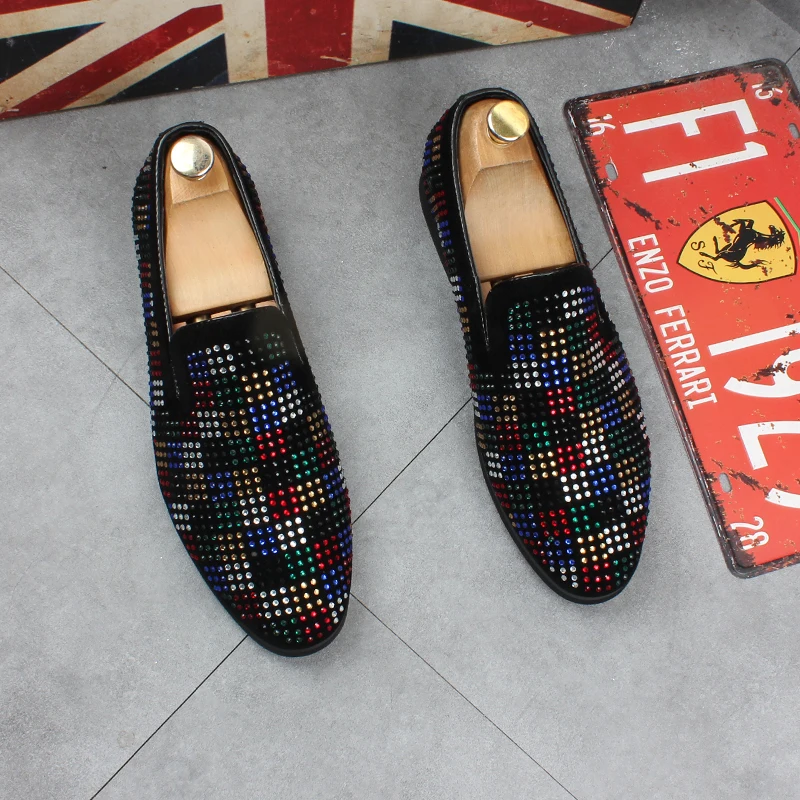 mens luxury fashion party nightclub dress real leather shoes slip on lazy shoe colorful rhinestone summer loafers zapatos hombre
mens luxury fashion party nightclub dress real leather shoes slip on lazy shoe colorful rhinestone summer loafers zapatos hombre