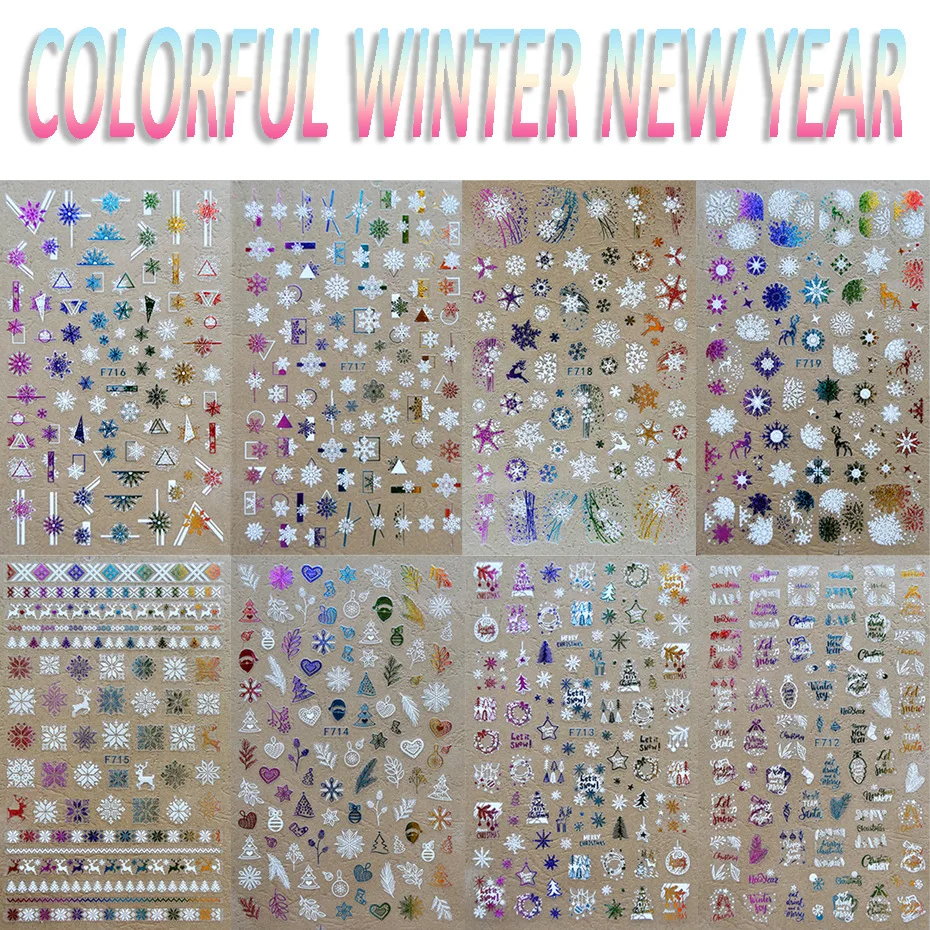 3D White Colour Christmas Pattern for Nail Art Decorations Water Sticker Back Glue Snowflake Manicure Slider Nail Decal Polish
3D White Colour Christmas Pattern for Nail Art Decorations Water Sticker Back Glue Snowflake Manicure Slider Nail Decal Polish