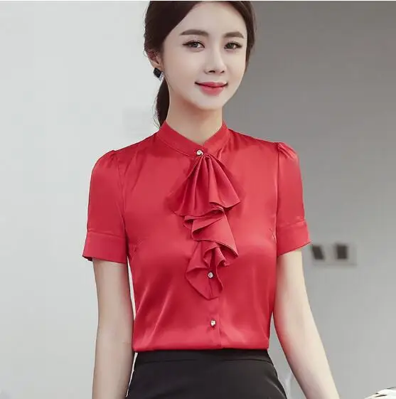 Eelgant Ruffles shirt women summer 2019 New fashion temperament short sleeve chiffon blouses office ladies plus size work tops
Eelgant Ruffles shirt women summer 2019 New fashion temperament short sleeve chiffon blouses office ladies plus size work tops