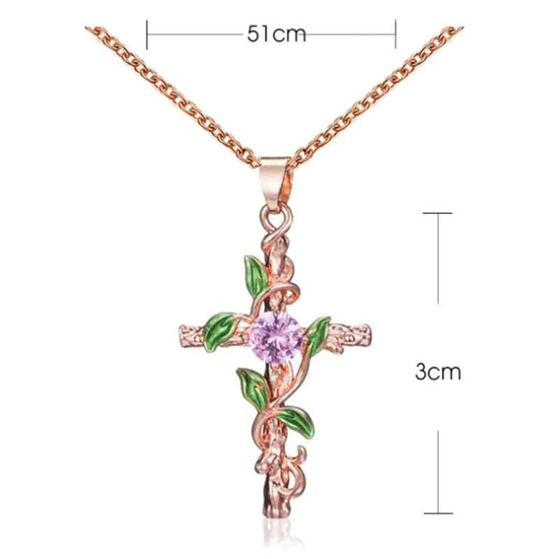 New Leaf Winding Cross Pendant Necklace Women's Golden Necklace Fashion Clothes Accessories Couple Jewelry
New Leaf Winding Cross Pendant Necklace Women's Golden Necklace Fashion Clothes Accessories Couple Jewelry