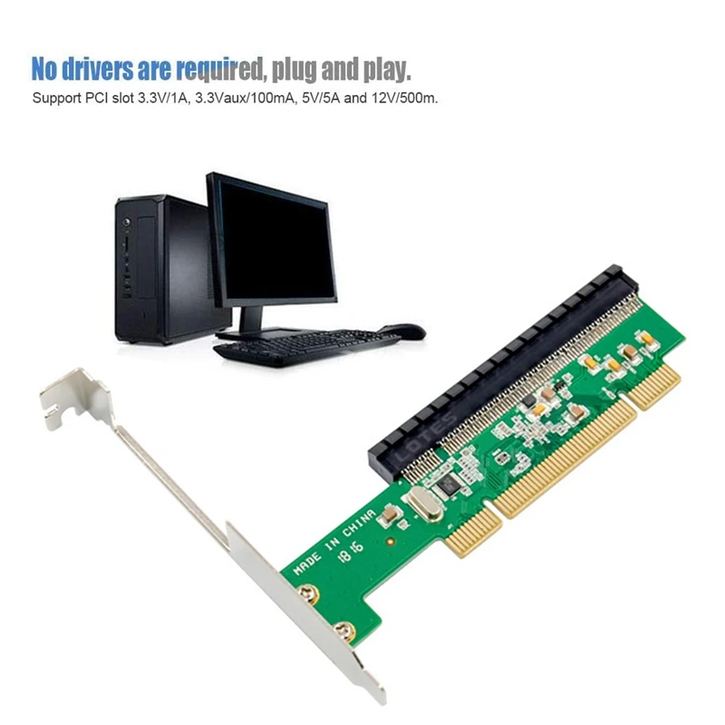 PCI to PCI-E Card Slot Conversion Card PXE8112 PCI Express X1 X4 X8 X16 PCI 32-Bit Card Expansion Card Plug and Play
PCI to PCI-E Card Slot Conversion Card PXE8112 PCI Express X1 X4 X8 X16 PCI 32-Bit Card Expansion Card Plug and Play