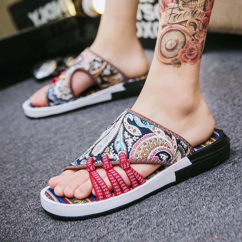 Cloth EVA Bottom Slippers Men's Sandals Men's Trend Anti-beach Shoes Men's Sandals And Slippers Men's Flip-flops Trendy Men
Cloth EVA Bottom Slippers Men's Sandals Men's Trend Anti-beach Shoes Men's Sandals And Slippers Men's Flip-flops Trendy Men